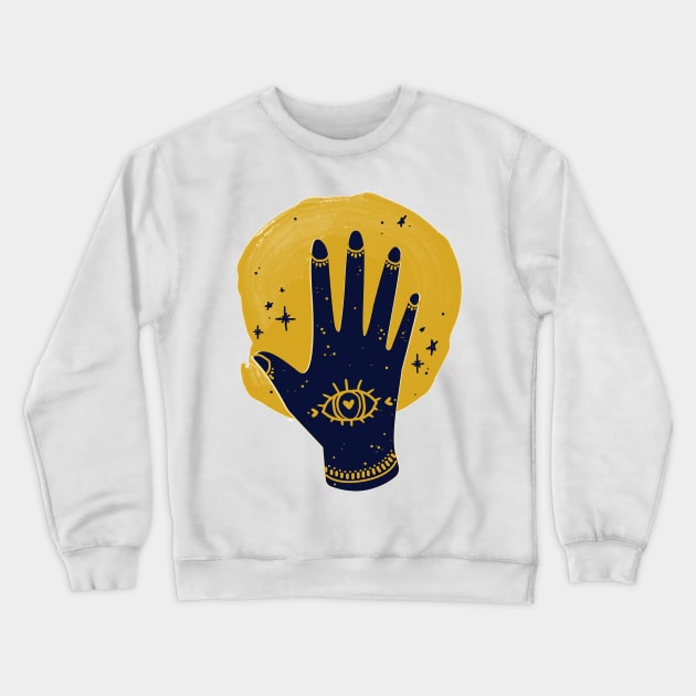 Evil Eye Crewneck Sweatshirt by aterkaderk